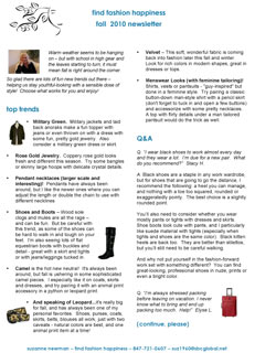 Find Fashion Happiness Newsletter September 2010